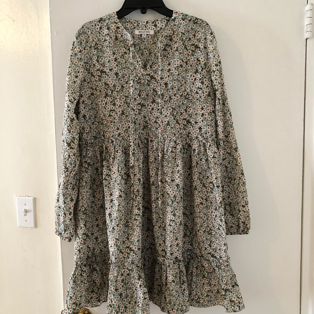 Floral Tiered Mini Dress